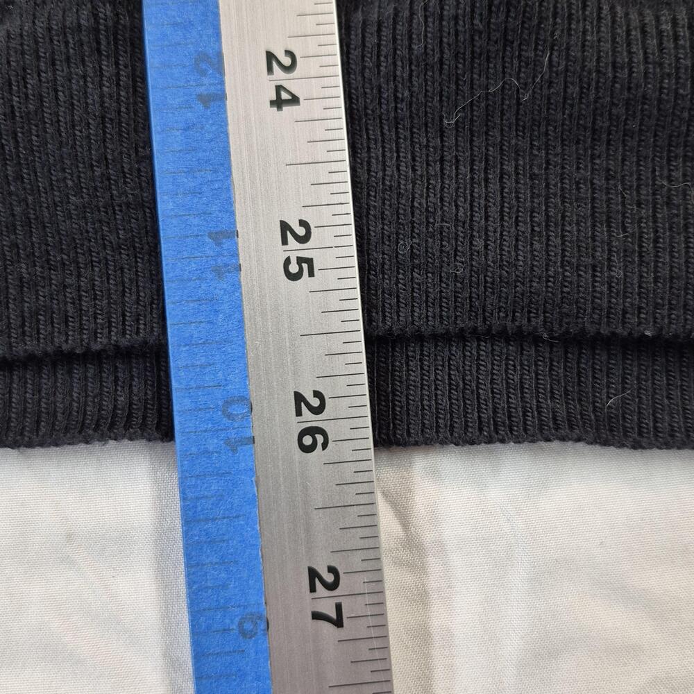 Eddie Bauer Sweater Mens Medium Black Supima Cotton Nylon Knit V Neck Pullover - Picture 3 of 9